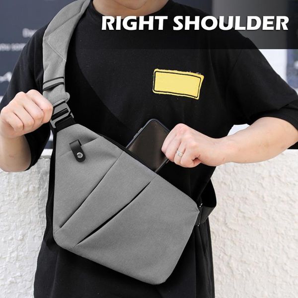 outdoor bags male women polyester waist packs sling bag crossbody simple travel sports daily storage reflective scratch proof
